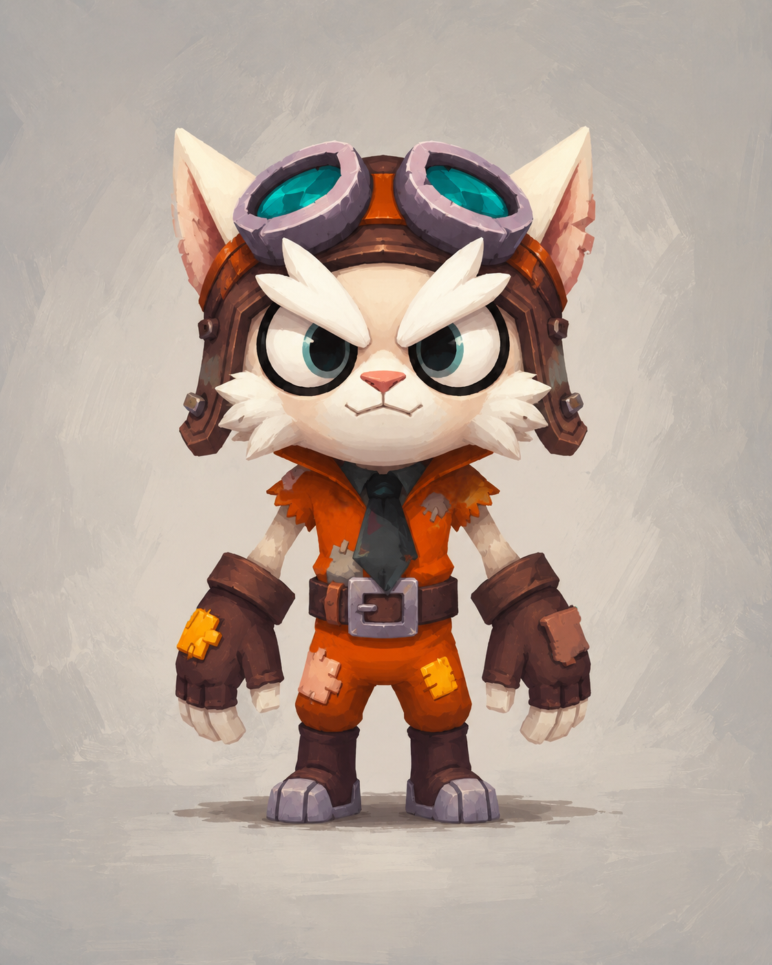 Zig, a small long-eared character wearing aviator goggles, a leather helmet, and an orange flight suit.